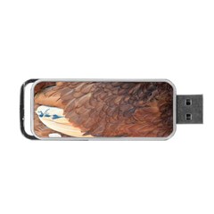 Feather Chicken Close Up Red Portable Usb Flash (one Side) by BangZart