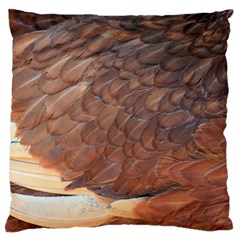 Feather Chicken Close Up Red Standard Flano Cushion Case (one Side) by BangZart