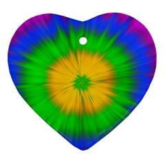 Spot Explosion Star Experiment Heart Ornament (two Sides) by BangZart