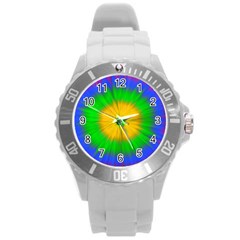 Spot Explosion Star Experiment Round Plastic Sport Watch (l) by BangZart