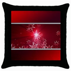 Christmas Candles Christmas Card Throw Pillow Case (black) by BangZart