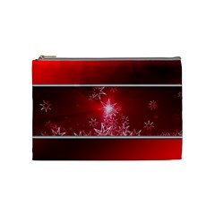 Christmas Candles Christmas Card Cosmetic Bag (medium)  by BangZart