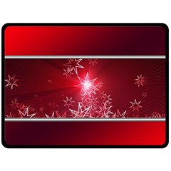 Christmas Candles Christmas Card Fleece Blanket (large)  by BangZart