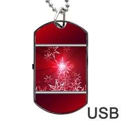 Christmas Candles Christmas Card Dog Tag Usb Flash (two Sides) by BangZart