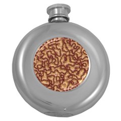 Brain Mass Brain Mass Coils Round Hip Flask (5 Oz) by BangZart