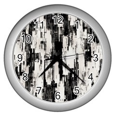 Pattern Structure Background Dirty Wall Clocks (silver)  by BangZart