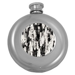 Pattern Structure Background Dirty Round Hip Flask (5 Oz) by BangZart