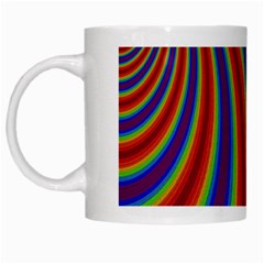 Abstract Pattern Lines Wave White Mugs