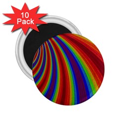 Abstract Pattern Lines Wave 2 25  Magnets (10 Pack)  by BangZart