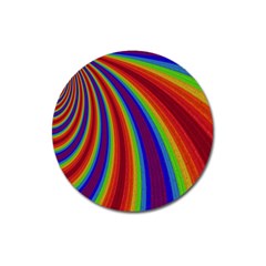 Abstract Pattern Lines Wave Magnet 3  (round) by BangZart