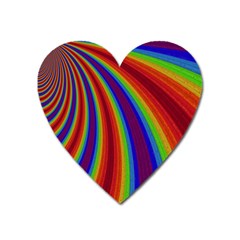 Abstract Pattern Lines Wave Heart Magnet by BangZart