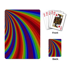 Abstract Pattern Lines Wave Playing Card