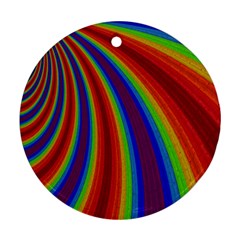 Abstract Pattern Lines Wave Round Ornament (Two Sides)