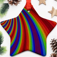 Abstract Pattern Lines Wave Star Ornament (Two Sides)