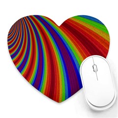 Abstract Pattern Lines Wave Heart Mousepads