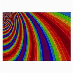 Abstract Pattern Lines Wave Large Glasses Cloth