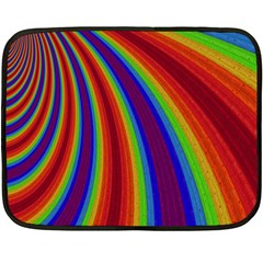 Abstract Pattern Lines Wave Double Sided Fleece Blanket (Mini) 