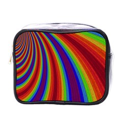 Abstract Pattern Lines Wave Mini Toiletries Bags