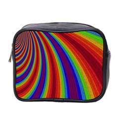 Abstract Pattern Lines Wave Mini Toiletries Bag 2-Side