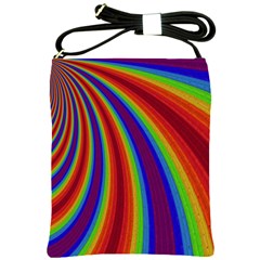 Abstract Pattern Lines Wave Shoulder Sling Bags