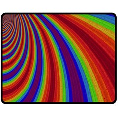 Abstract Pattern Lines Wave Double Sided Fleece Blanket (Medium) 