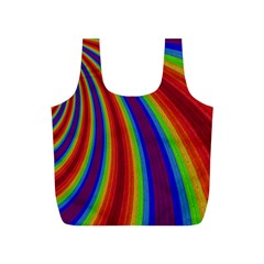 Abstract Pattern Lines Wave Full Print Recycle Bags (S) 