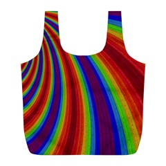 Abstract Pattern Lines Wave Full Print Recycle Bags (l)  by BangZart