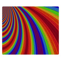 Abstract Pattern Lines Wave Double Sided Flano Blanket (Small) 