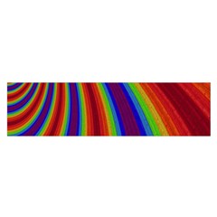 Abstract Pattern Lines Wave Satin Scarf (Oblong)