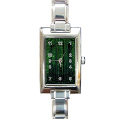 Matrix Communication Software Pc Rectangle Italian Charm Watch by BangZart