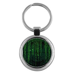 Matrix Communication Software Pc Key Chains (round)  by BangZart