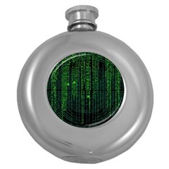 Matrix Communication Software Pc Round Hip Flask (5 Oz) by BangZart