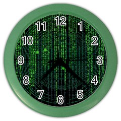 Matrix Communication Software Pc Color Wall Clocks by BangZart