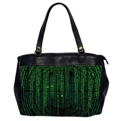 Matrix Communication Software Pc Office Handbags (2 Sides)  by BangZart