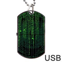 Matrix Communication Software Pc Dog Tag Usb Flash (one Side) by BangZart