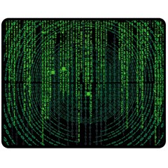 Matrix Communication Software Pc Double Sided Fleece Blanket (medium)  by BangZart