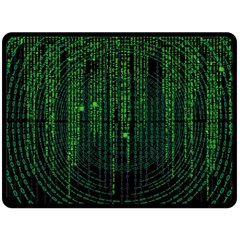 Matrix Communication Software Pc Double Sided Fleece Blanket (large)  by BangZart