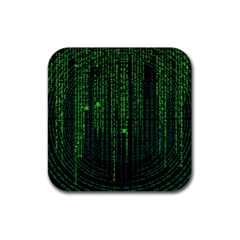 Matrix Communication Software Pc Rubber Coaster (square)  by BangZart