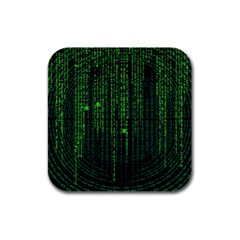 Matrix Communication Software Pc Rubber Square Coaster (4 Pack)  by BangZart