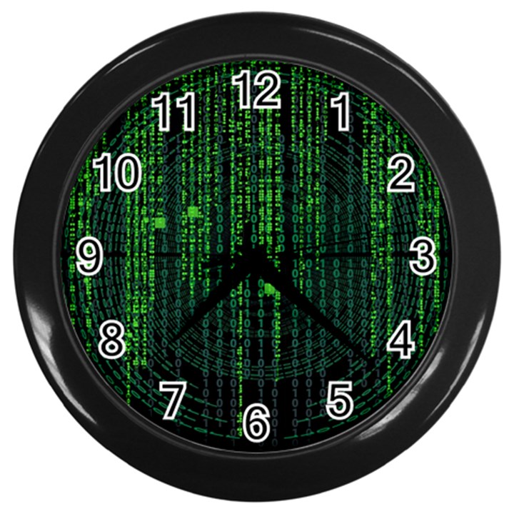 Matrix Communication Software Pc Wall Clocks (Black)