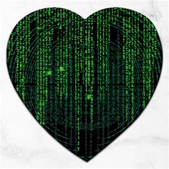 Matrix Communication Software Pc Jigsaw Puzzle (heart) by BangZart