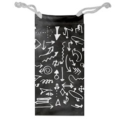 Arrows Board School Blackboard Jewelry Bag by BangZart