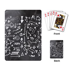 Arrows Board School Blackboard Playing Card by BangZart