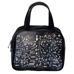 Arrows Board School Blackboard Classic Handbags (one Side) by BangZart