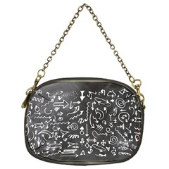 Arrows Board School Blackboard Chain Purses (one Side)  by BangZart