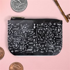 Arrows Board School Blackboard Mini Coin Purses by BangZart