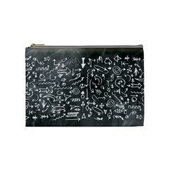 Arrows Board School Blackboard Cosmetic Bag (medium)  by BangZart