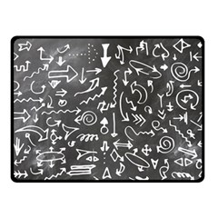 Arrows Board School Blackboard Fleece Blanket (small) by BangZart