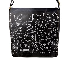 Arrows Board School Blackboard Flap Messenger Bag (l) 