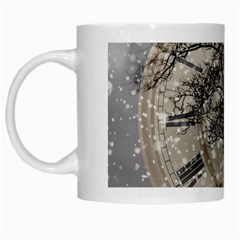 Snow Snowfall New Year S Day White Mugs by BangZart